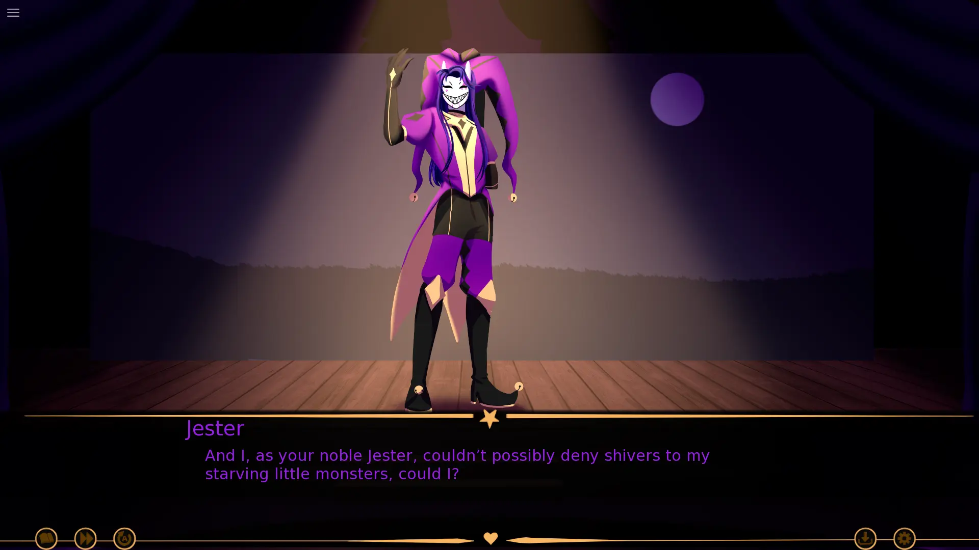 The Freak Circus Day 2 update featuring the Jester's performance