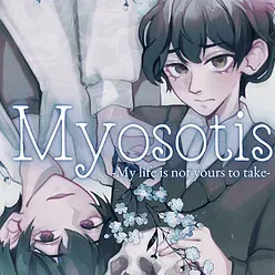 A faded image of Myosotis flowers symbolizing remembrance, relevant to the Myosotis game.