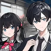 A tense scene depicting the hide and seek game, symbolizing hidden truths and uncertain choices.